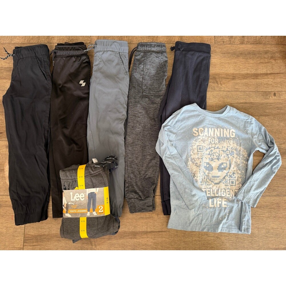 Boys 7/8 pants and shirt bundle, some new